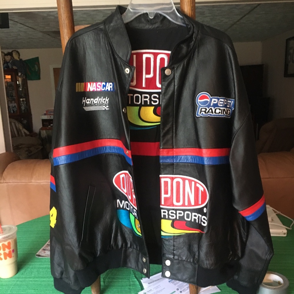 Reversible Jeff Gordon leather race jacket